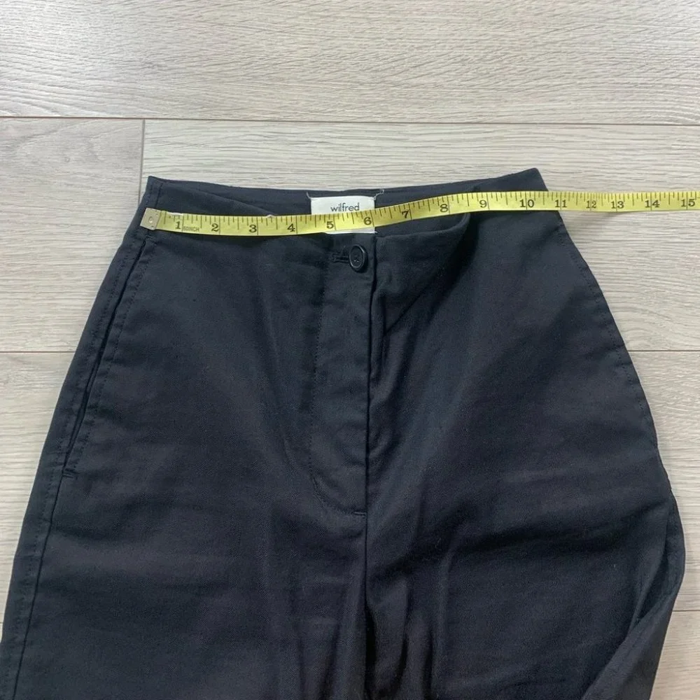 Aritzia Wilfred High Waist Cherice Linen Blend Dress Pants